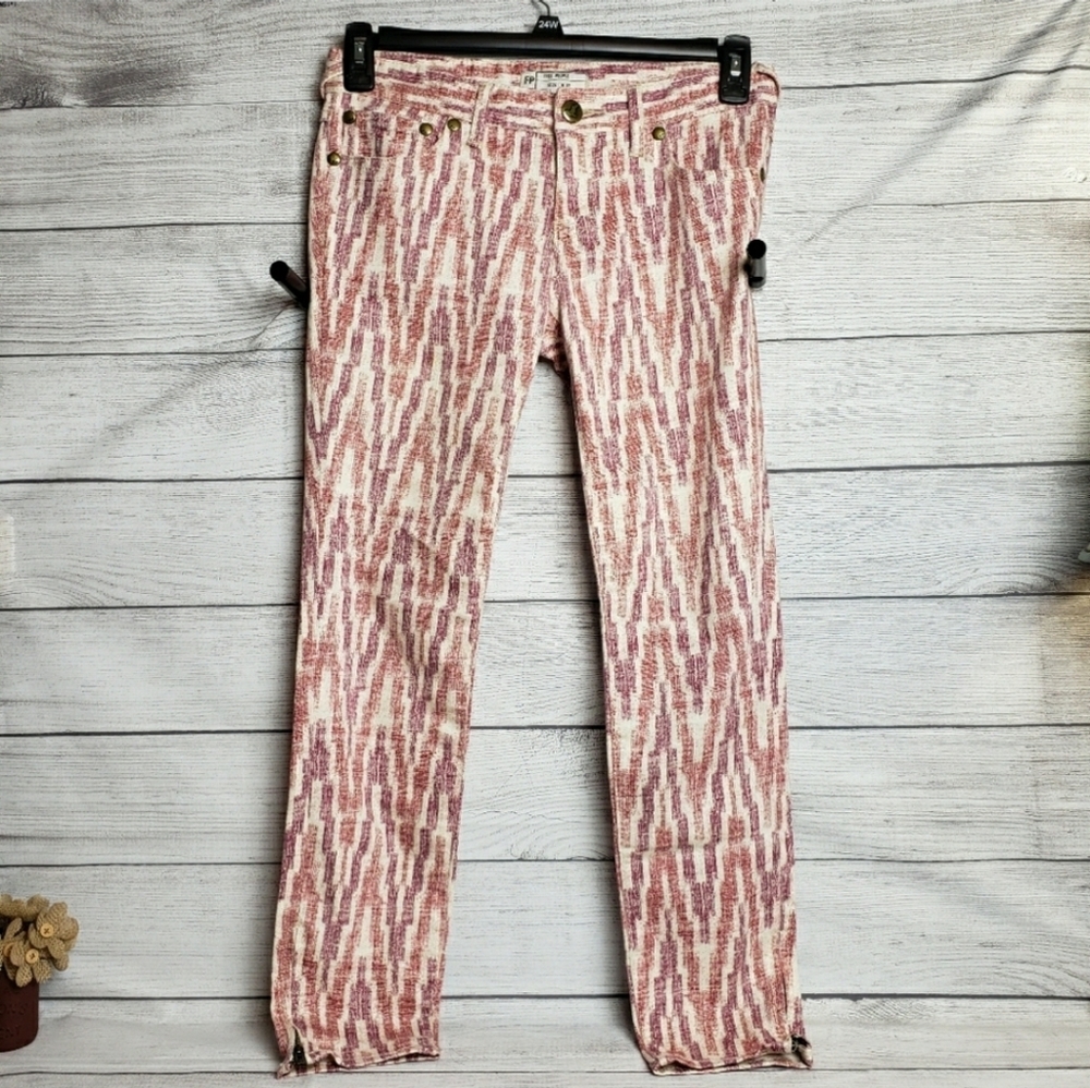 Free People Americana Ikat Cropped‎ Jeans Women's 27